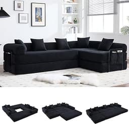 L-Shape Modular Sectional Sofa Bed